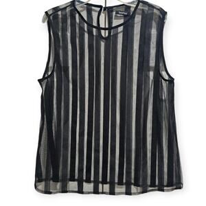 Boohoo Sheer top Size 8 Black
